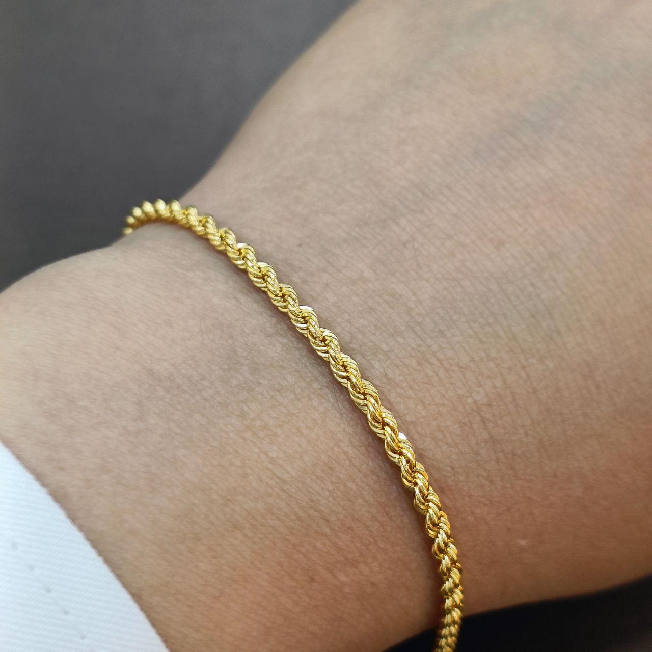 22k / 916 gold hollow rope bracelet-916 gold-Best Gold Shop