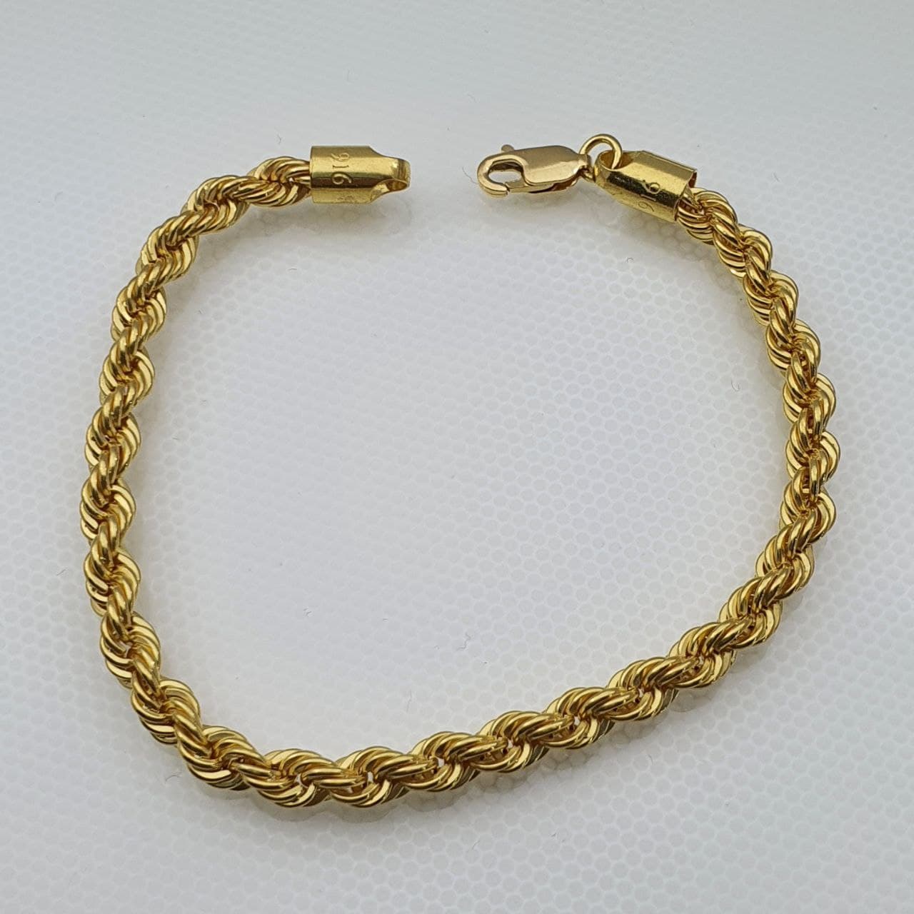 Gold Hollow Rope Bracelet - Top Gold Shop