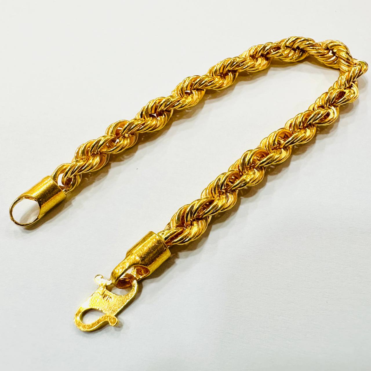 22k / 916 Gold Hollow Rope Thick Bracelet-916 gold-Best Gold Shop