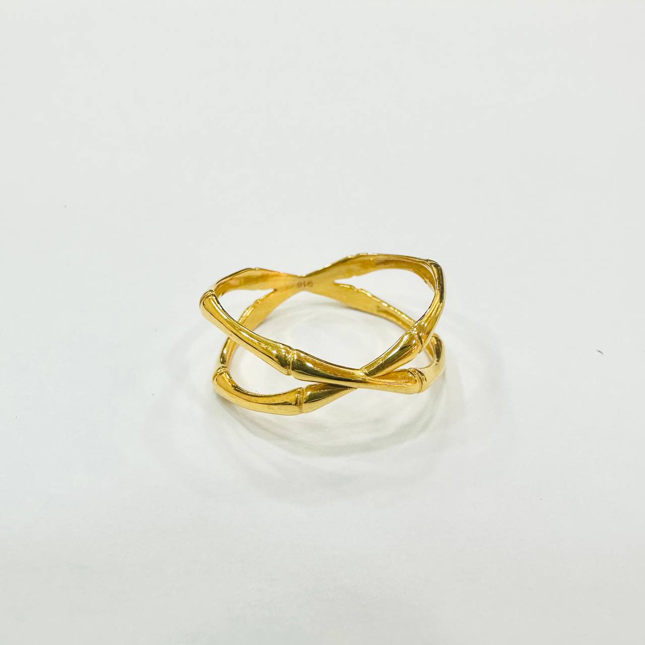 22k / 916 Gold Italy design Bamboo Ring-916 gold-Best Gold Shop