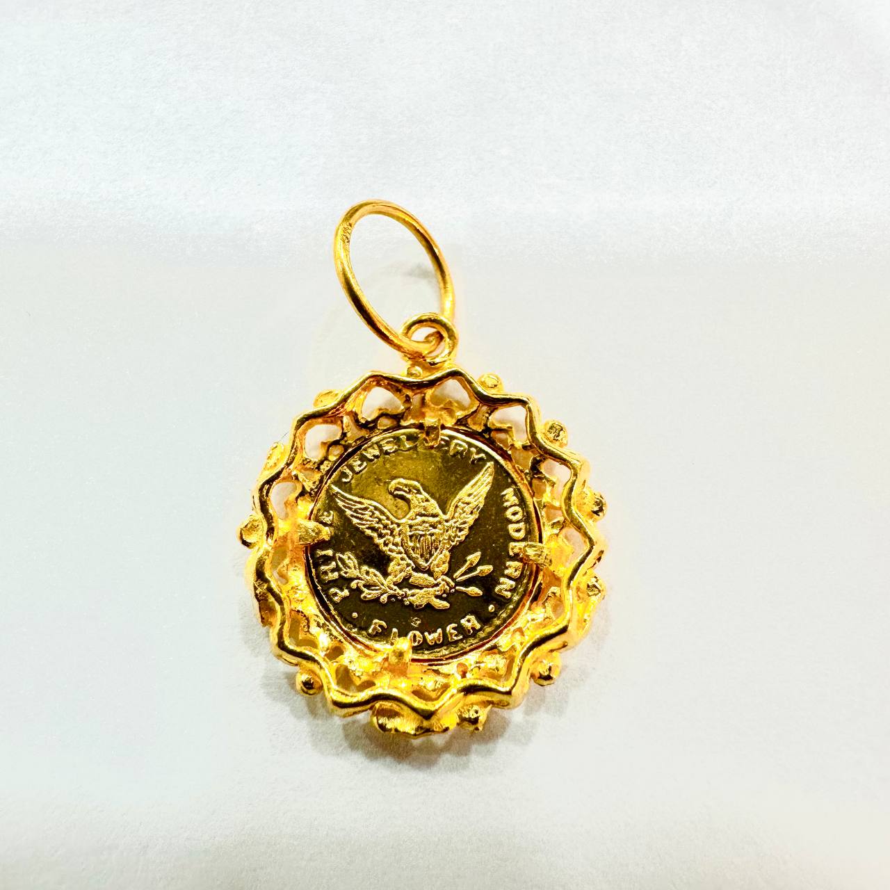22k / 916 Gold Queen Coin Vintage design-916 gold-Best Gold Shop