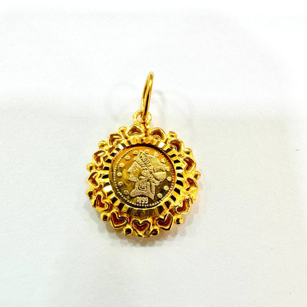 22k / 916 Gold Queen Coin Vintage design-916 gold-Best Gold Shop