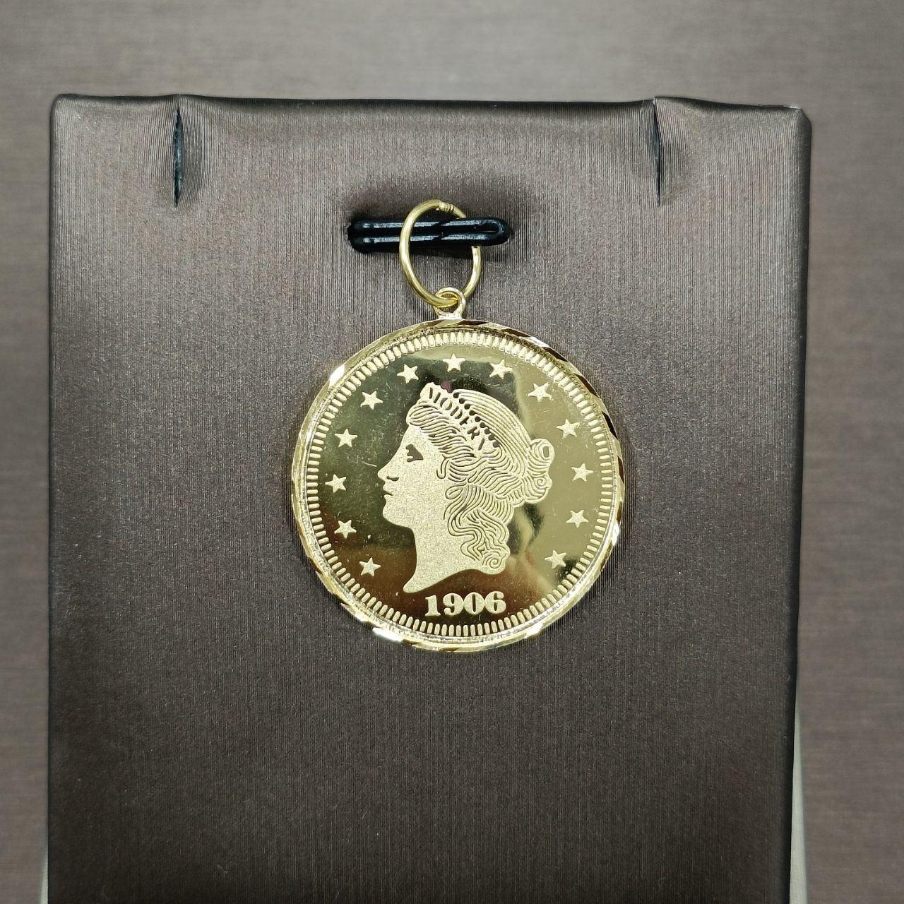 22k / 916 gold Queen Elizabeth Coin pendant-916 gold-Best Gold Shop
