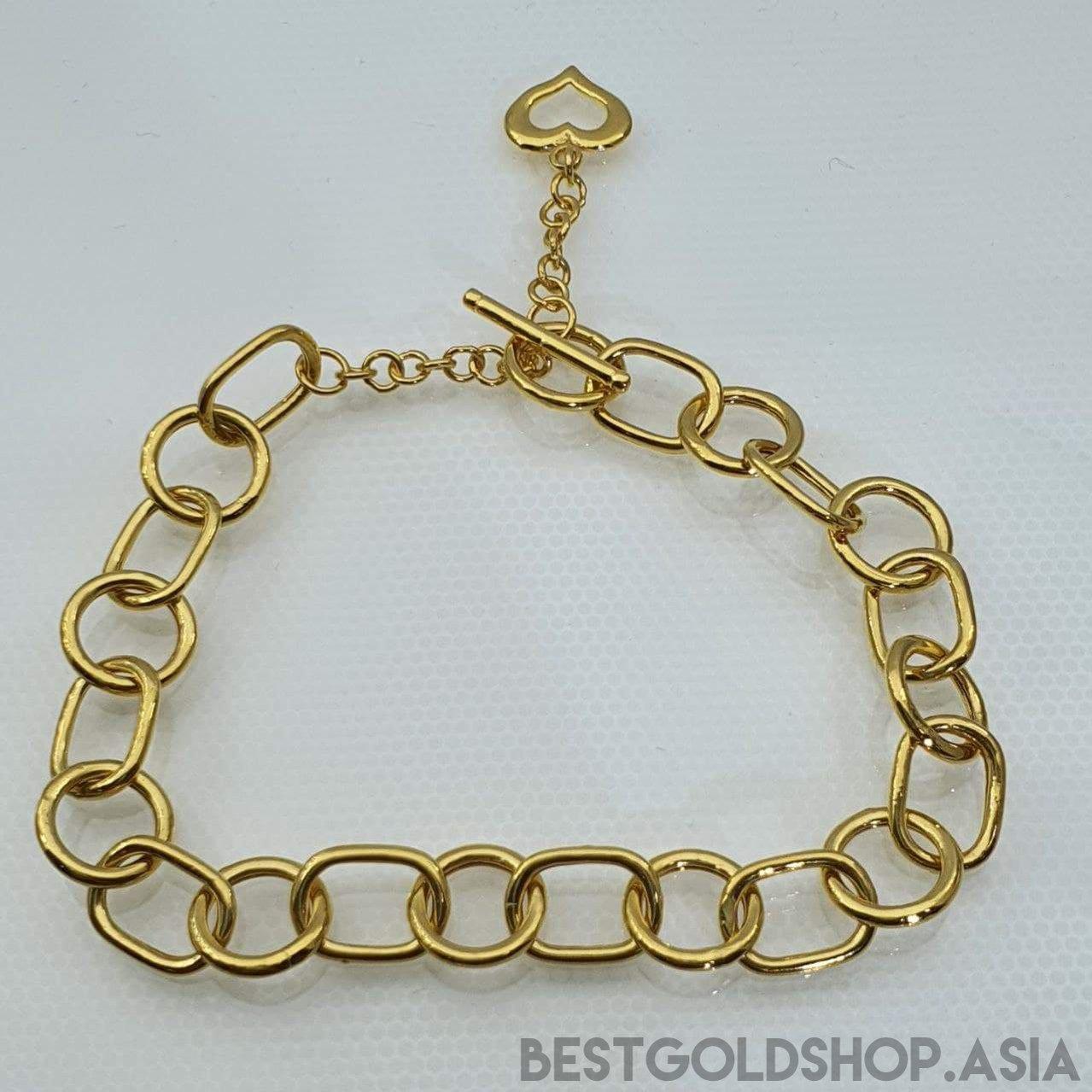 22k / 916 Gold Rect Ring and Ring Bracelet-916 gold-Best Gold Shop