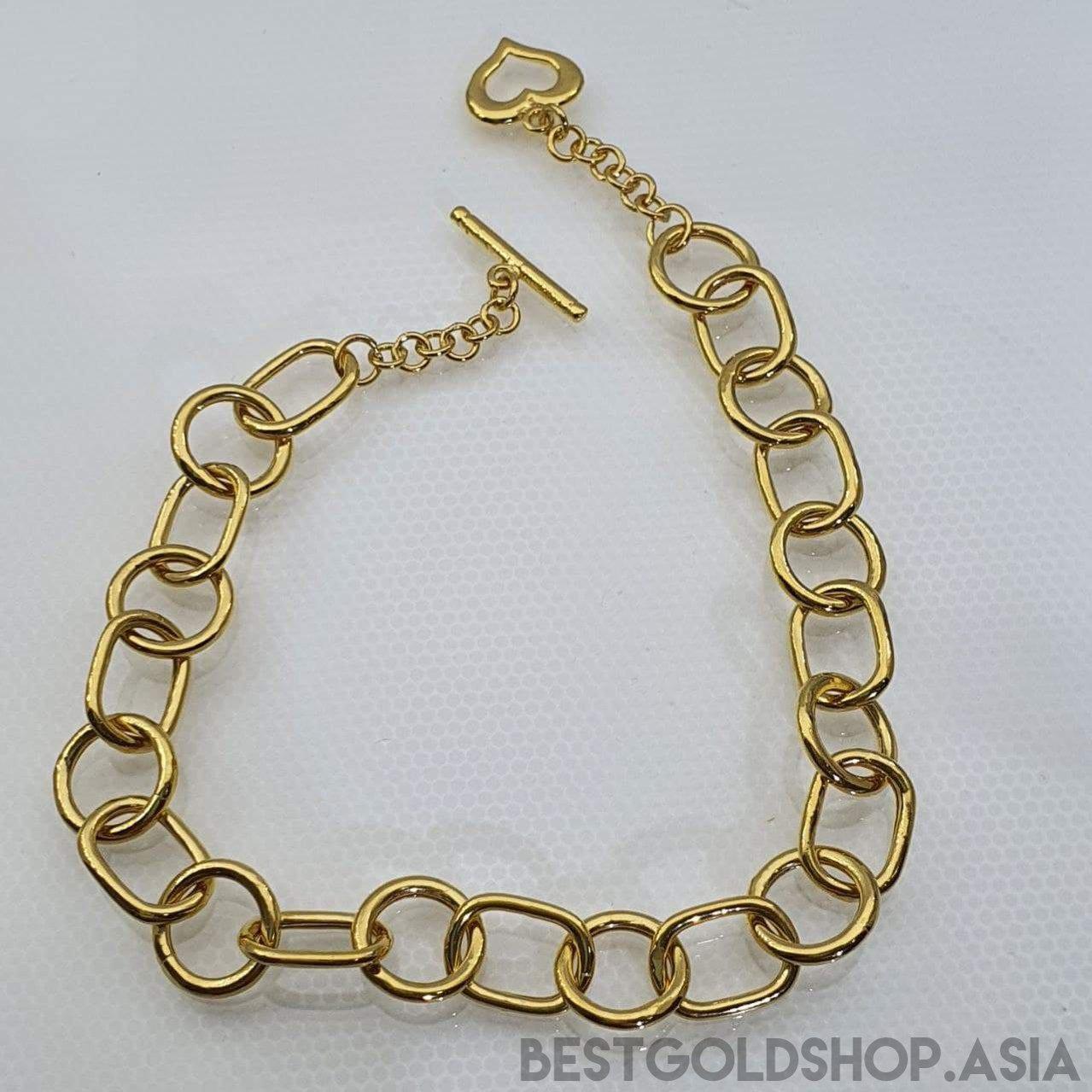 22k / 916 Gold Rect Ring and Ring Bracelet-916 gold-Best Gold Shop