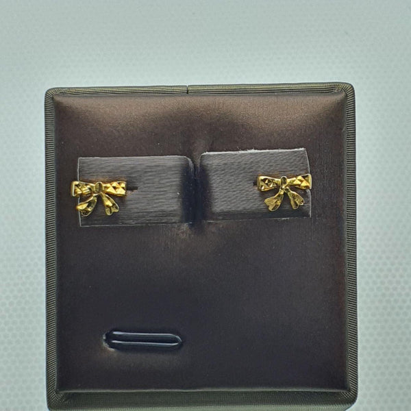 22k / 916 Gold Ribbon Earring-Earrings-Best Gold Shop