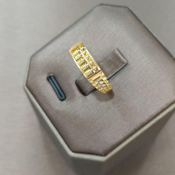 22k / 916 Gold Slim Abacus Ring-916 gold-Best Gold Shop