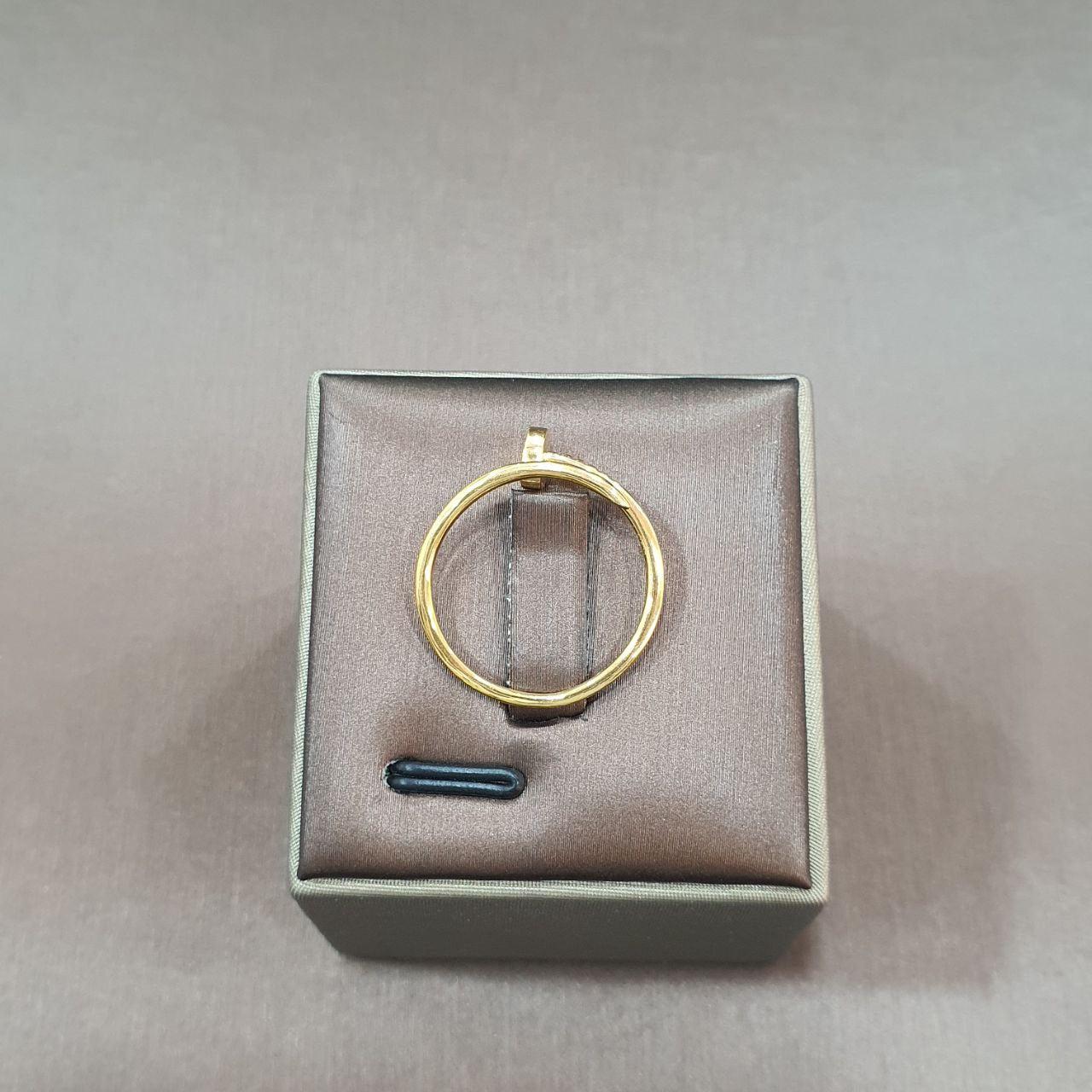 22k / 916 Gold Slim C Nail Ring-916 gold-Best Gold Shop