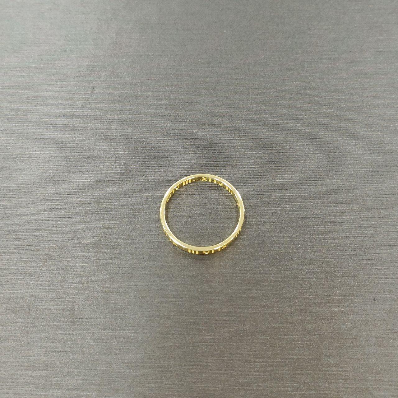 22k / 916 Gold Slim Roman T Design Ring-916 gold-Best Gold Shop