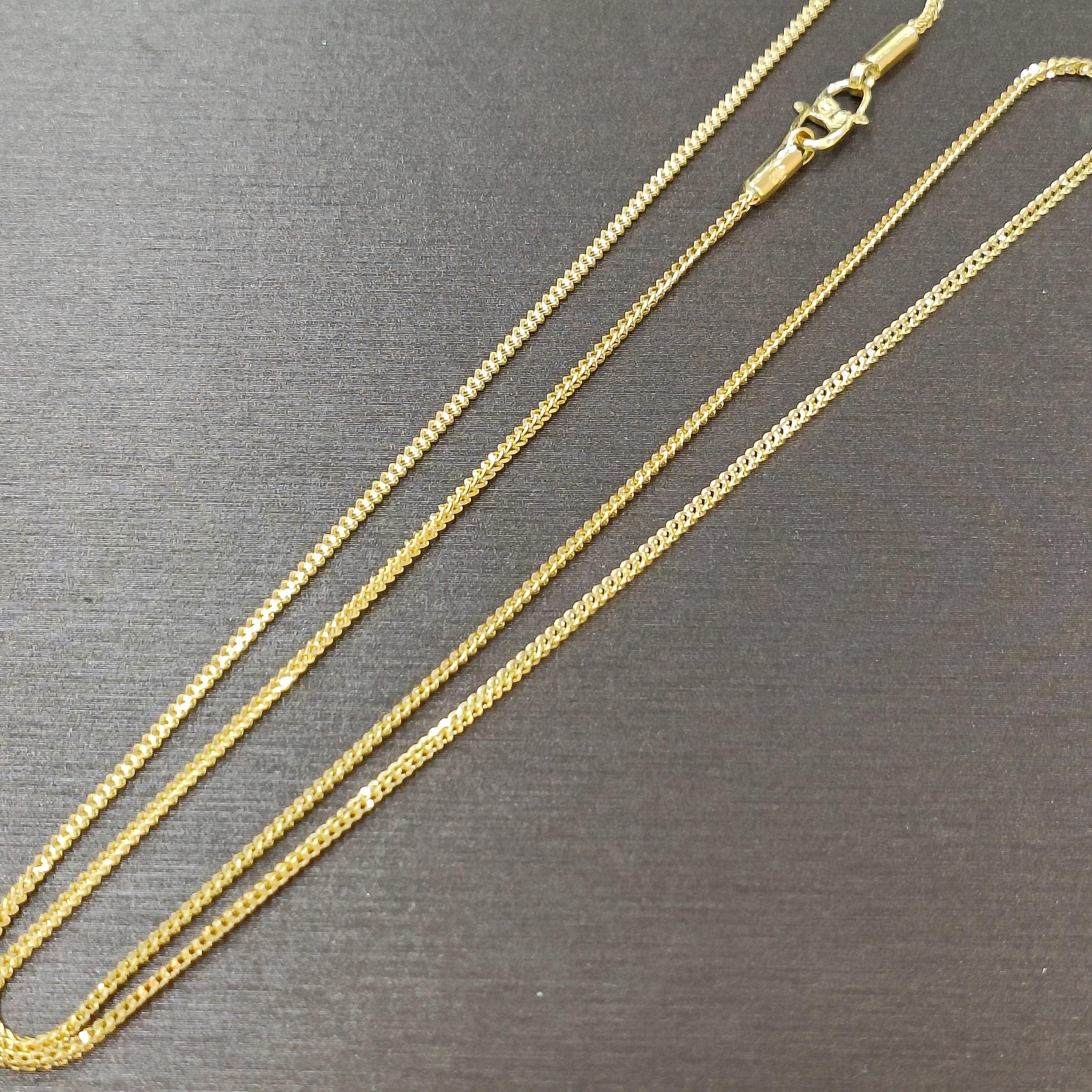 22k / 916 Gold Solid Box Necklace-916 gold-Best Gold Shop