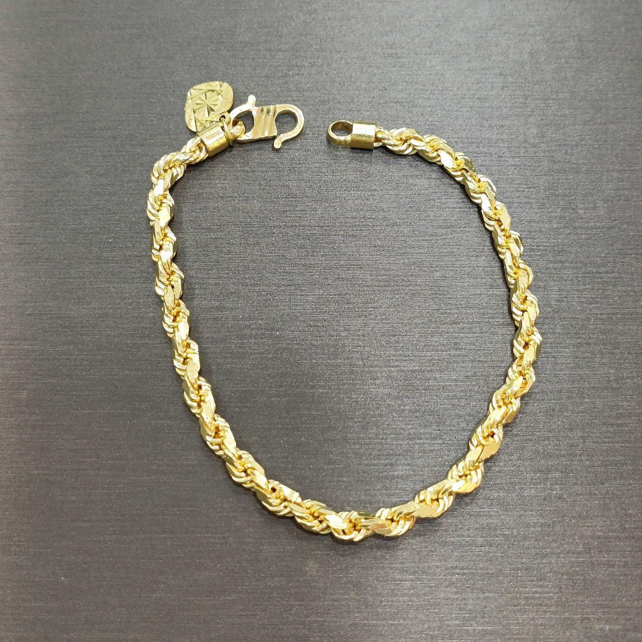 22K / 916 Gold Solid Rope Bracelet-916 gold-Best Gold Shop