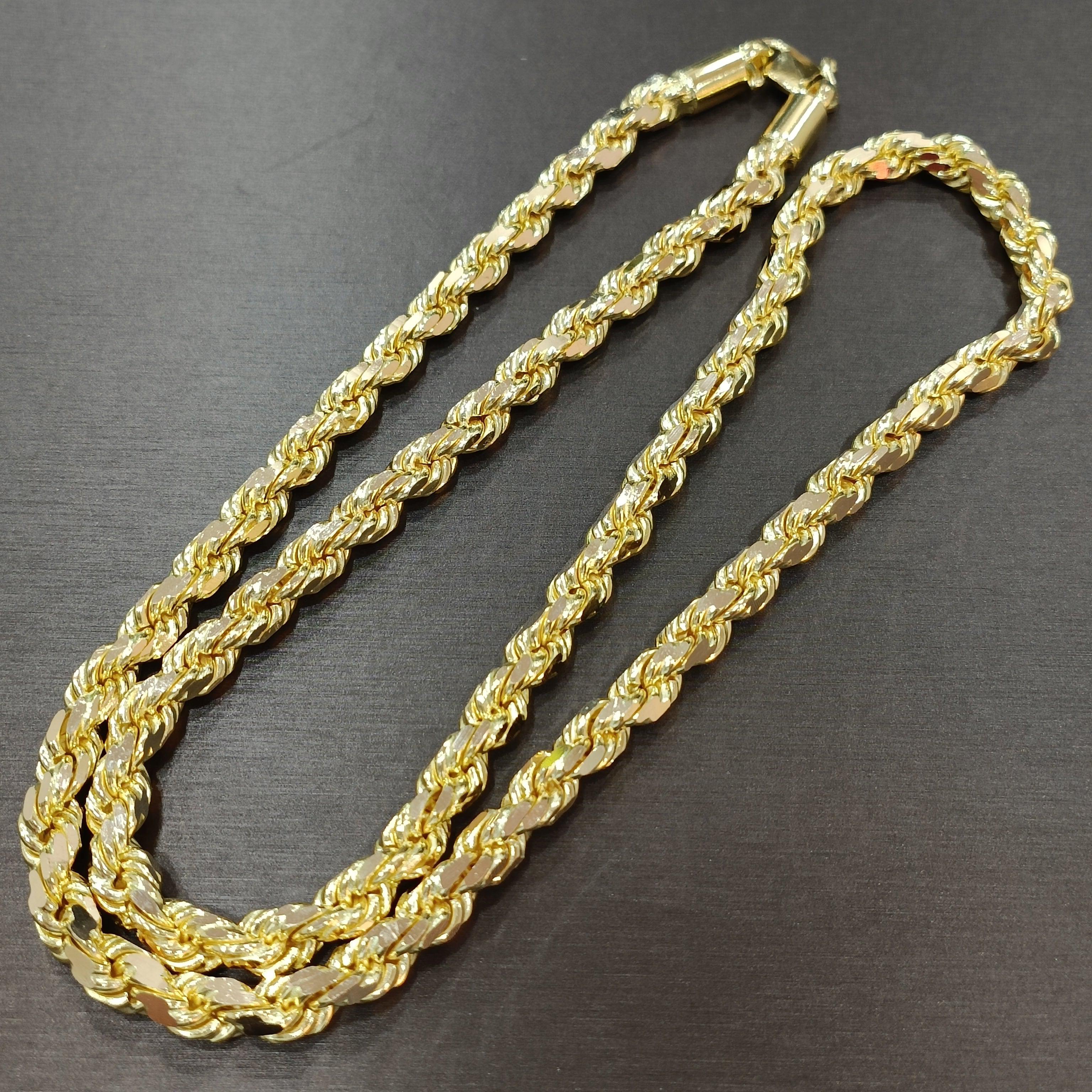 22k / 916 Gold Solid Rope Neckalace low workmanship-Necklaces-Best Gold Shop