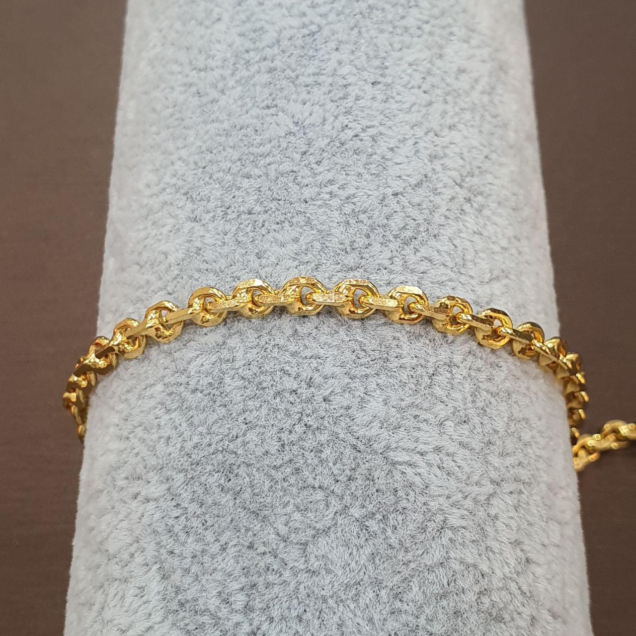 22k / 916 Gold Solid Wan Zi bracelet V2-916 gold-Best Gold Shop