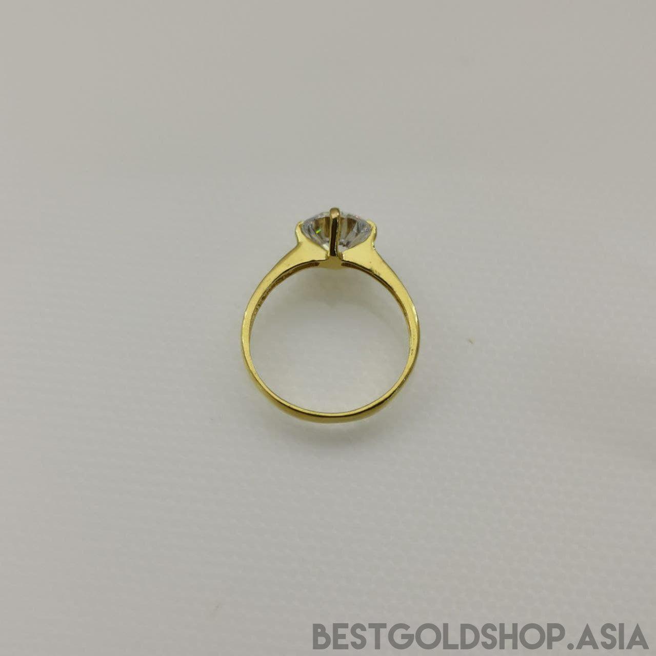 22k / 916 gold solitaire ring V5-916 gold-Best Gold Shop