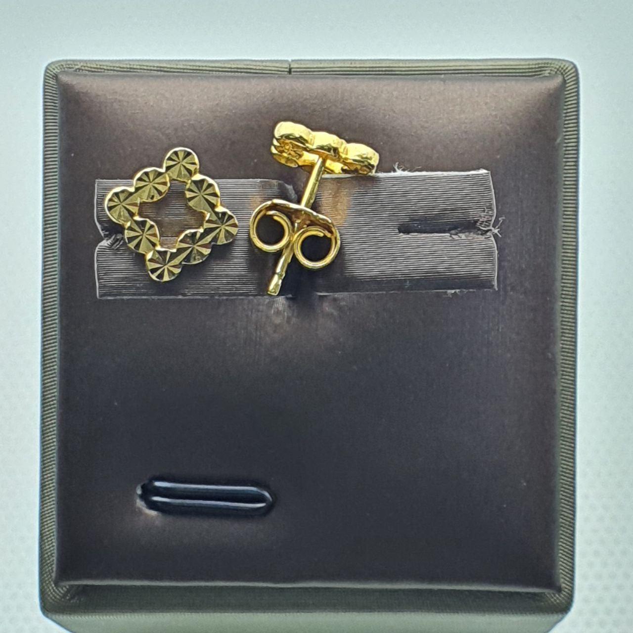 22k / 916 Gold Square cutting earring-Earrings-Best Gold Shop