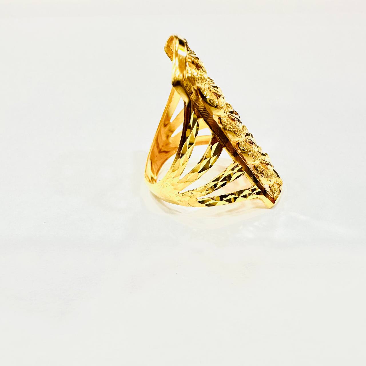 22k / 916 Gold Wide Coco Ring-916 gold-Best Gold Shop