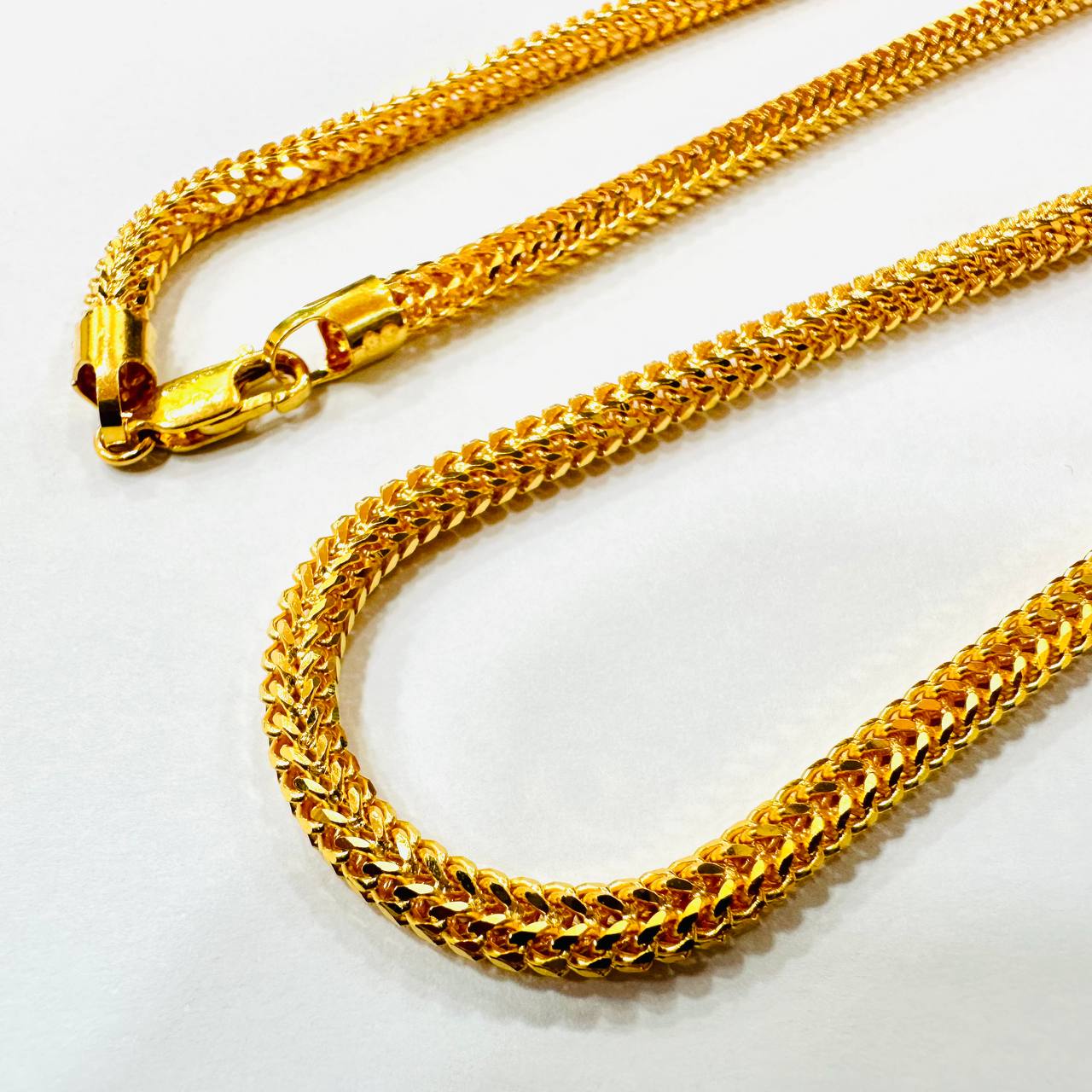 22k / 916 Solid Dragon bone necklace-916 gold-Best Gold Shop