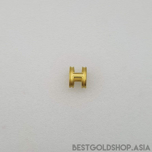 24k / 999 Gold H pendant-999 gold-Best Gold Shop