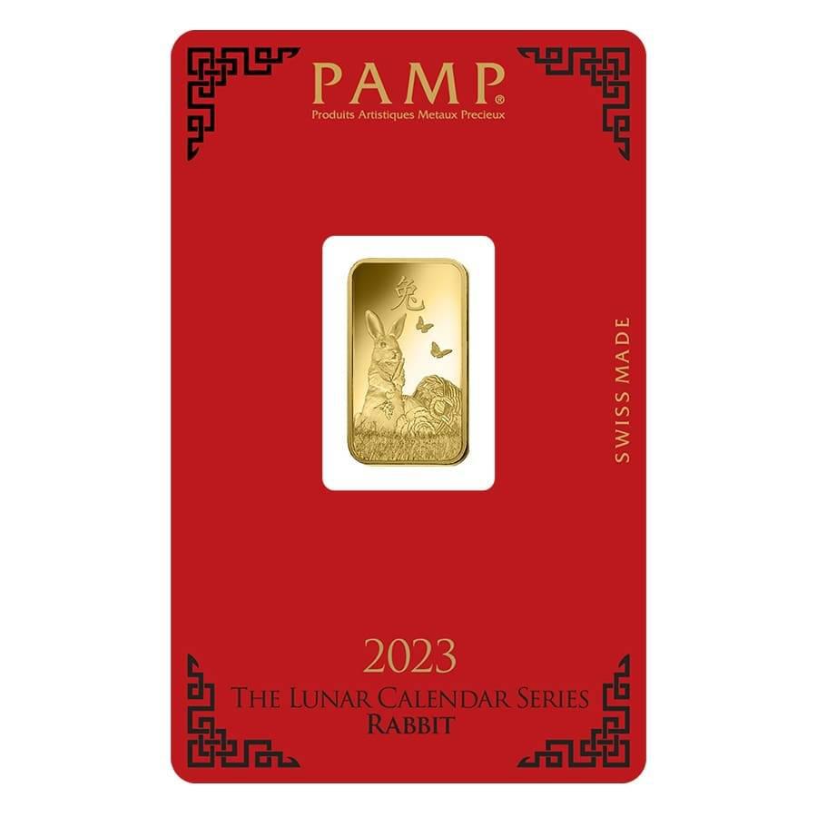 24k / 999 Gold 5 grams PAMP Rabbit Gold Bar-999 gold-Best Gold Shop