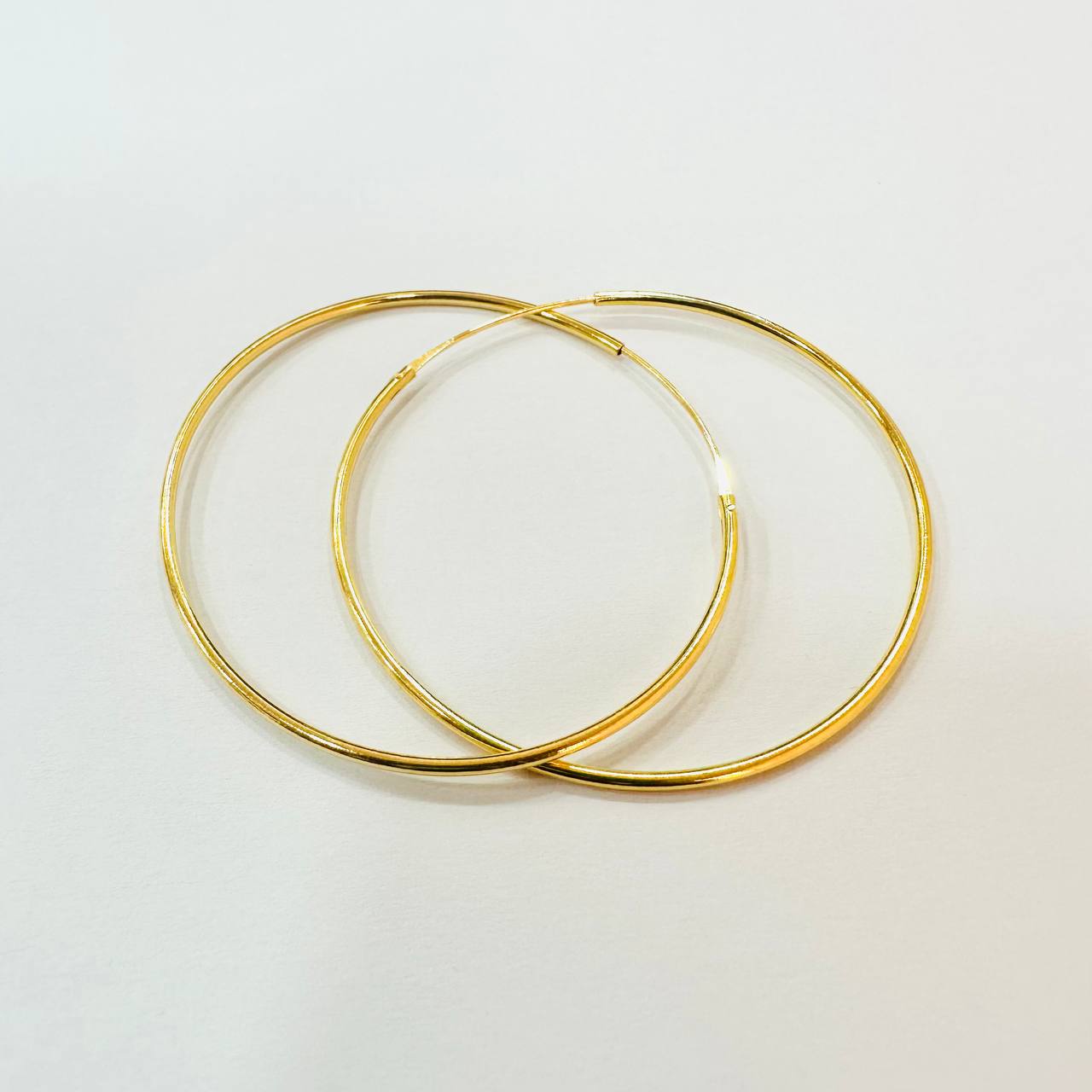 916 / 22k Loop Earring Simple design-916 gold-Best Gold Shop