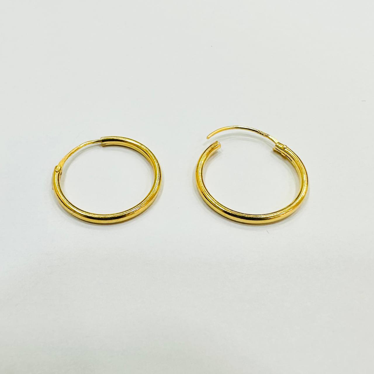 916 / 22k Loop Earring Simple design-916 gold-Best Gold Shop