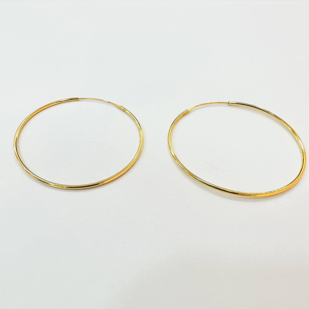 916 / 22k Loop Earring Simple design - Best Gold Shop 22k gold 22k gold earring 916 gold 916 gold