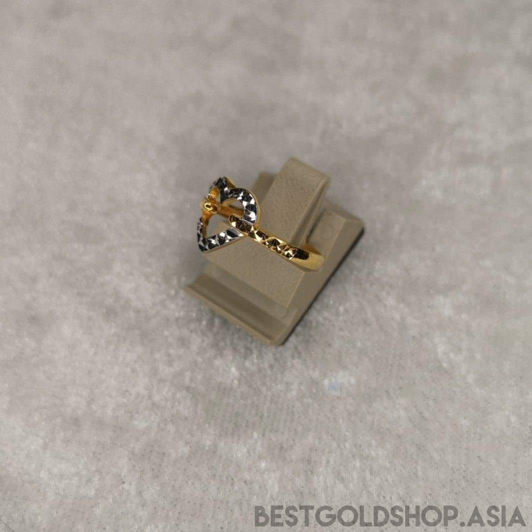 916 gold heart ring 2C-916 gold-Best Gold Shop
