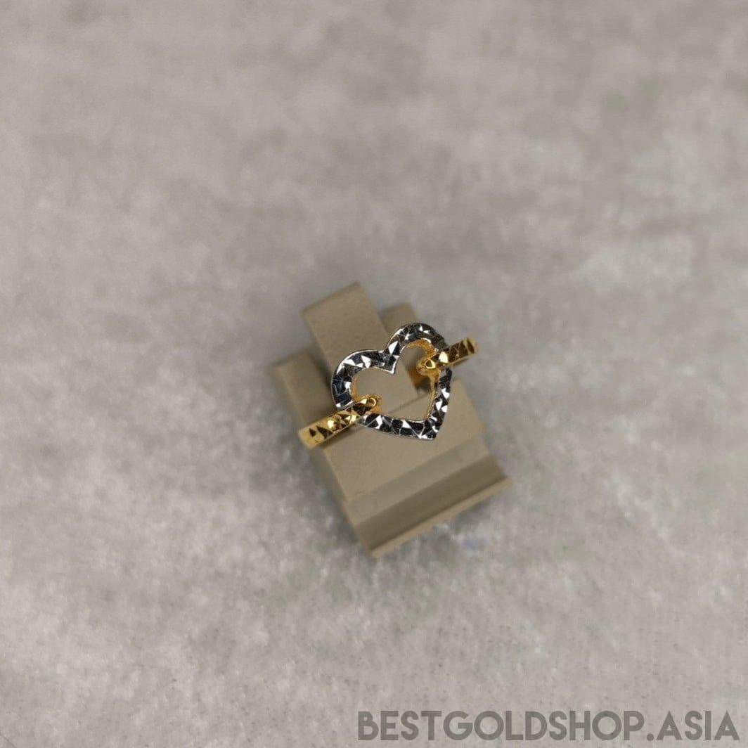 916 gold heart ring 2C-916 gold-Best Gold Shop