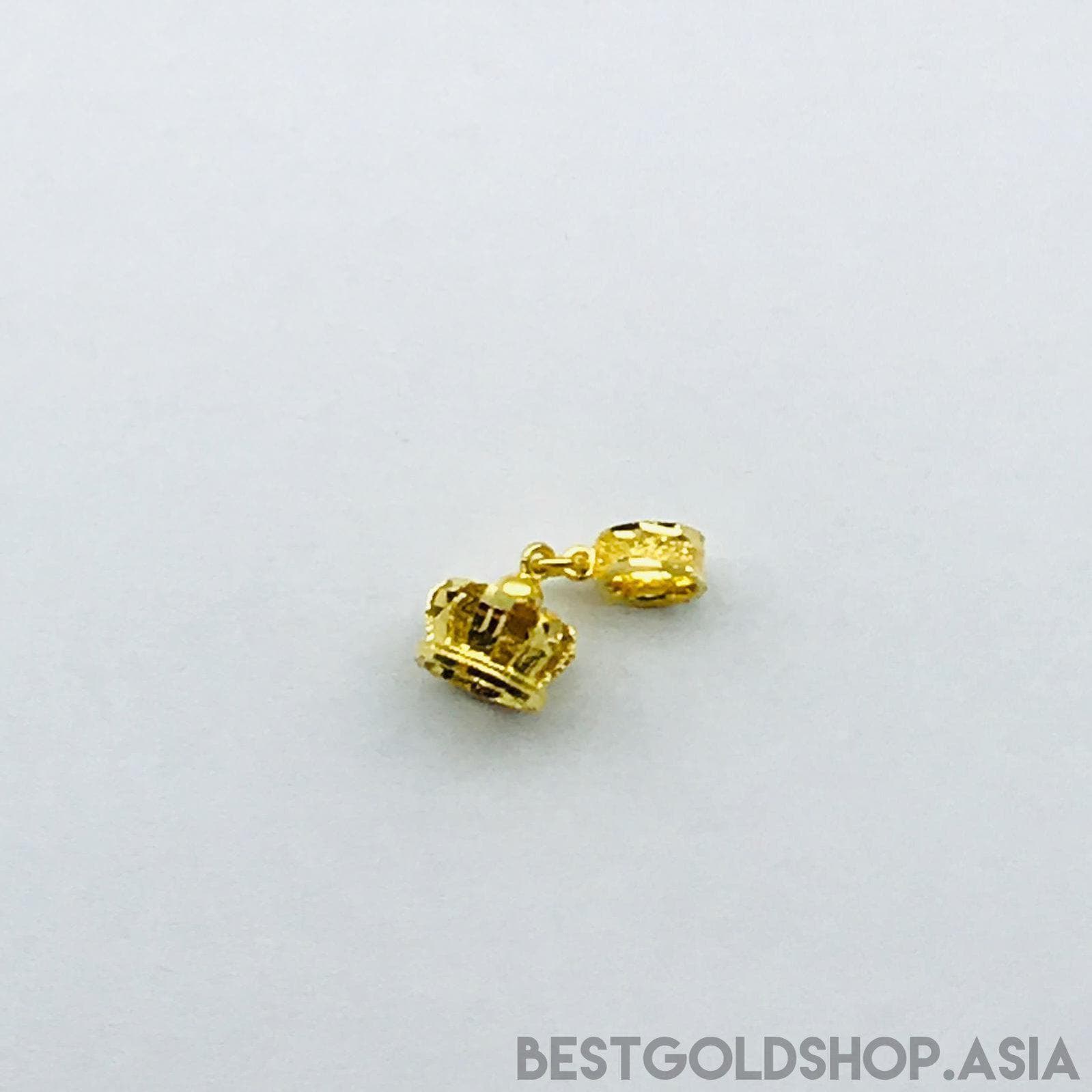 916/22K Gold Small Crown Charm-916 gold-Best Gold Shop