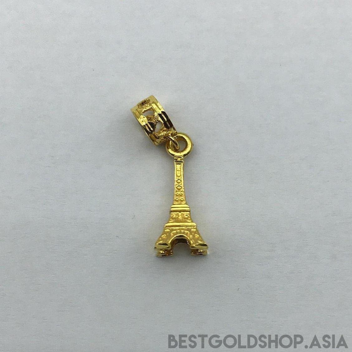 916/22K Gold alphabet Eiffel Tower Charm-916 gold-Best Gold Shop