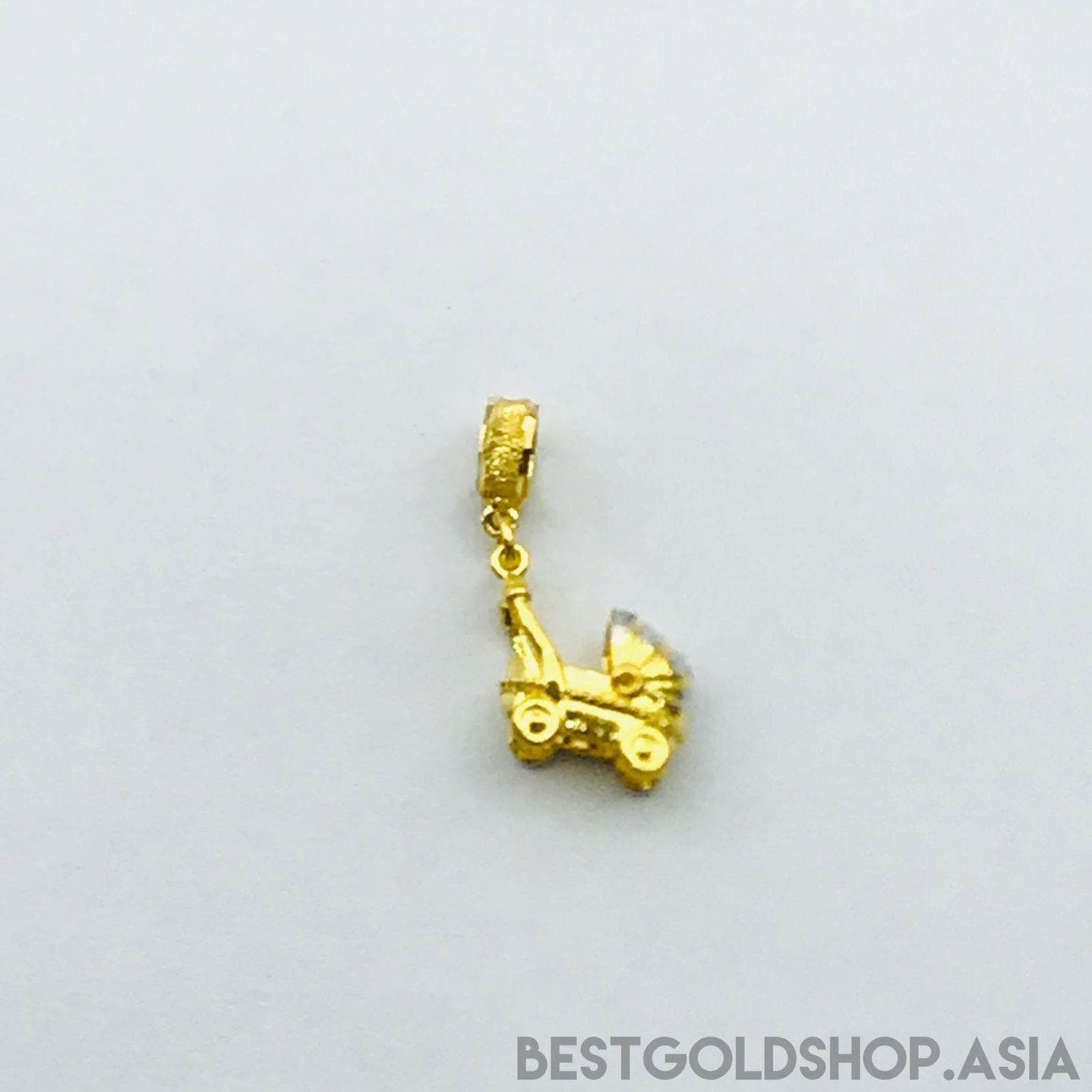 916/22k Gold baby pram 2 colour-916 gold-Best Gold Shop